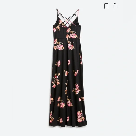 Nine Britton Willow Brushed Knit Maxi Dress Sleeveless in Black | Women's Regular Size Medium | Polyester | Stitch Fix